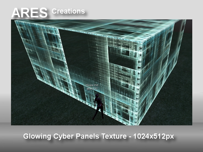 Glowing Cyber Panels Texture
