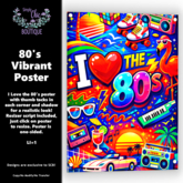 80's Vibrant Poster