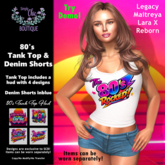 80's Tank Top & Shorts (4 Designs on hud!)