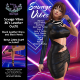 Savage Vibes Leather Off Shoulder Dress with Zebra Scarf