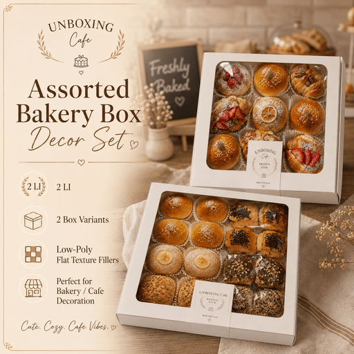 Assorted Bakery Box Decor Set