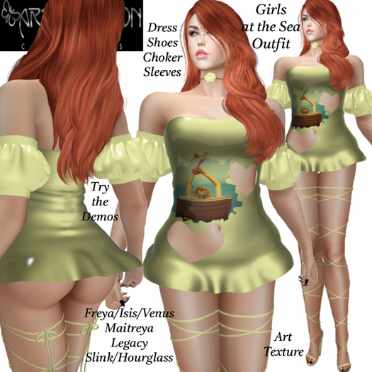 ART & FASHION - GIRLS AT SEA OUTFIT