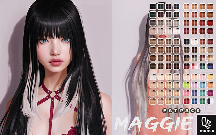[monso] Maggie Hair /Fatpack