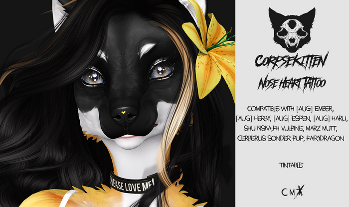 Corpsekitten - Nose Heart Tattoo / [AUG] Ember Update