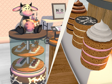 Sweet Rotating Display [MOO Coffee] (Cute Cow)