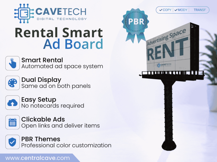 CaveTech - Rental Smart Ad Board
