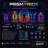 PrismPride Multi-Layer Aura Engine LSL Script for Second Life – 10 Layer Pride Particle System, Custom Textures