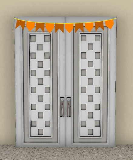 Flag for wall and door Orange 