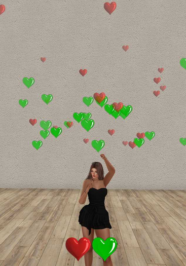 HUD #39 HEART RED & GREEN SEND & EMITTER