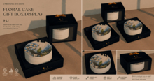 Floral Cake Gift Box Display