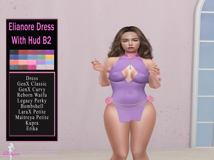 Elianore Dress With Hud B2