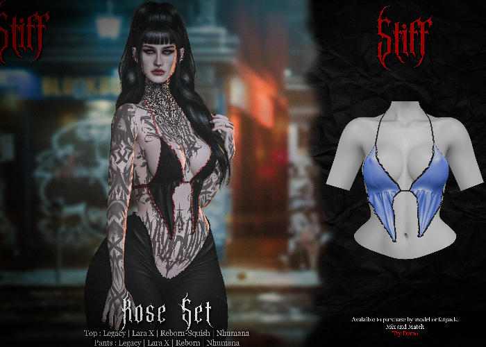 Stiff - Rose Top - Light Blue
