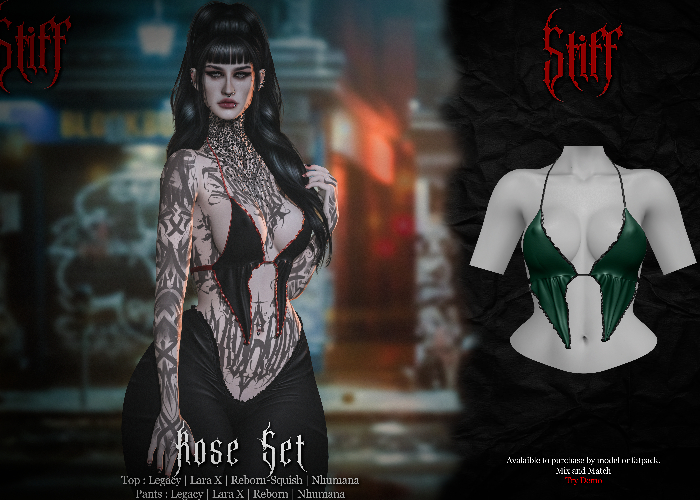 Stiff - Rose Top - Green