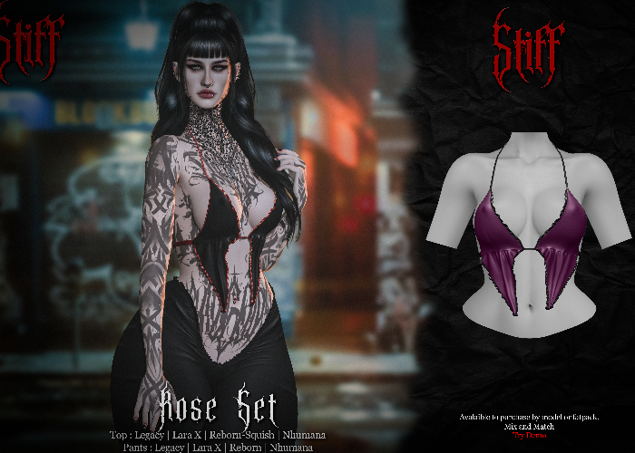 Stiff - Rose Top - Wine