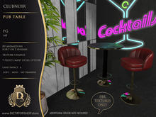 [Ds] ClubNoir - Pub Table PG