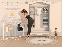 {Pink&Blue}Panda Closet Zooby Animesh Baby & Newborn
