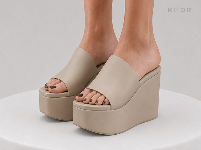 Khor. Platforms Sandals (Cream)