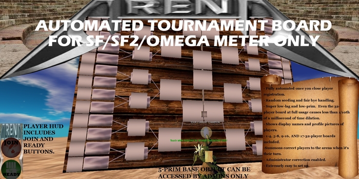 Arena Gear - SF/Omega - 32player Automated Tournament Board