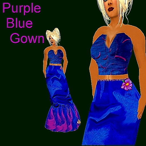 Purple Blue Gown boxed