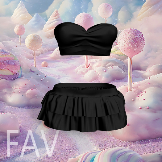 Black OUTFIT Ruffle Skirt Legacy