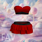Red OUTFIT Ruffle Skirt Legacy