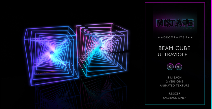 MIXTAPE - beam cube - ultraviolet (DECOR) 