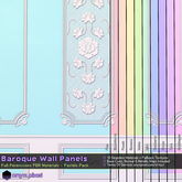 onyx.pixel - Materials - Baroque Wall Panels - Pastels