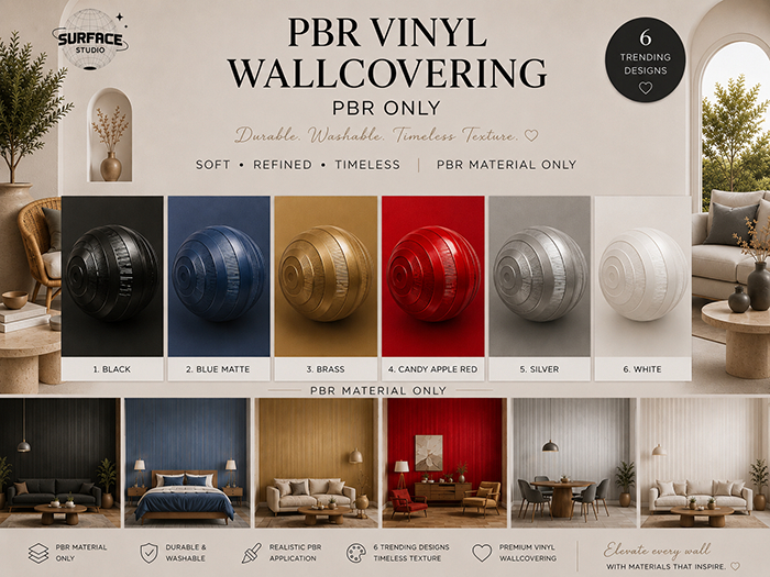 PBR Vinyl Wallcovering