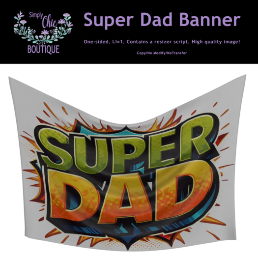 Super Dad Banner (Father's Day)