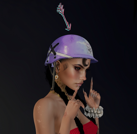 Cubic Cherry Combat helmet LILAC