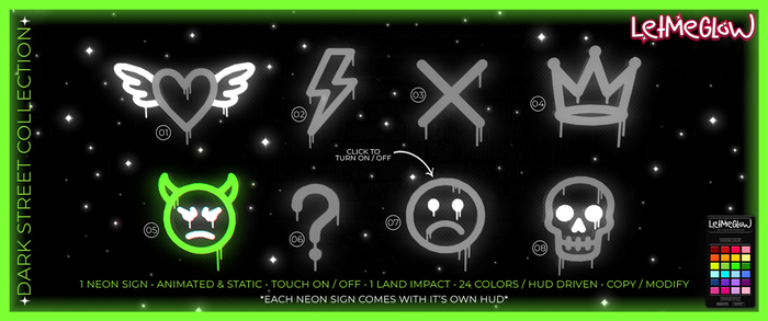 LetMeGlow DS 05 - DEVIL GRIN NEON SIGN