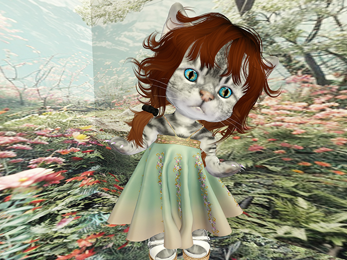 Blooming dress Dinkie mint-sand addme