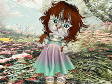 Blooming dress Dinkie pink-blue addme