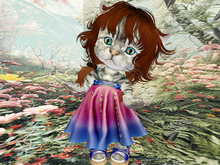 Blooming dress Dinkie rose-blue addme
