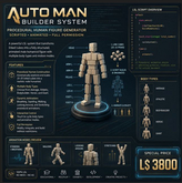 Procedural Human Figure Generator Full Perm | Animated Prim Character Construction System | Interactive LSL Builder for