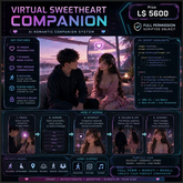 Virtual Sweetheart Companion AI NPC Full Perm | Interactive Romantic Companion System | Follow, Dance, Talk, Mood &