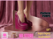 Magenta Platform Pumps for laraX legacy kupra and reborn GIFT