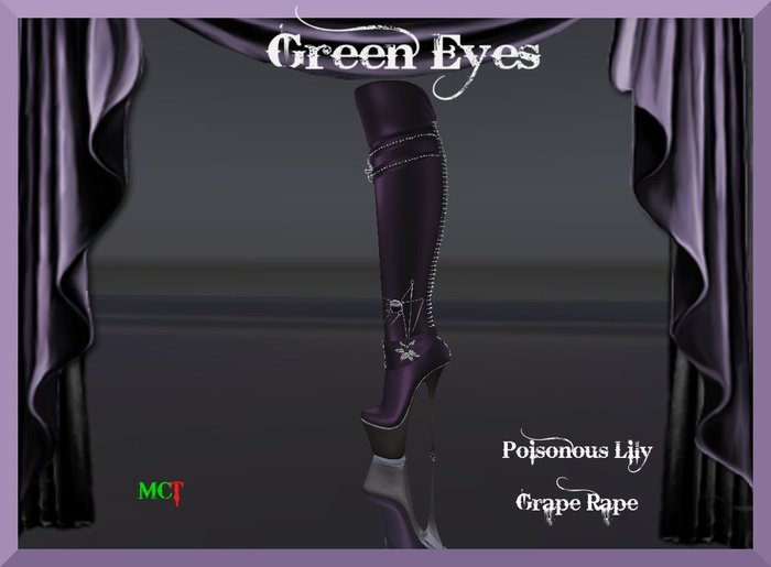 *Poisonous Lily boots Ripe Grape* (boxed)