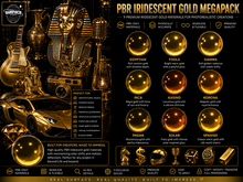 PBR Iridescent Gold MegaPack