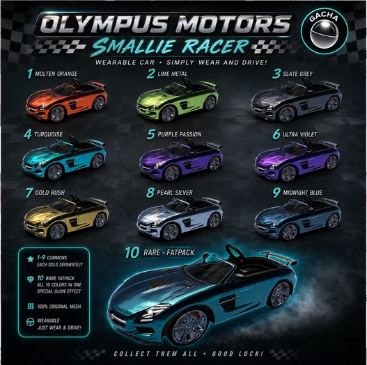 Olympus Motors - Smallie Racer Aqua (wear me)