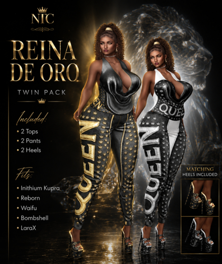 [NTC] Reina de Oro Gold & Silver Twin Pack [HUD ADD]