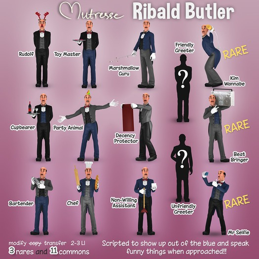 14 Mutresse - Ribald Butler - Mr Selfie - RARE