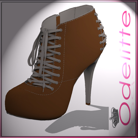 Odelitte Aurora Boots brown&grey
