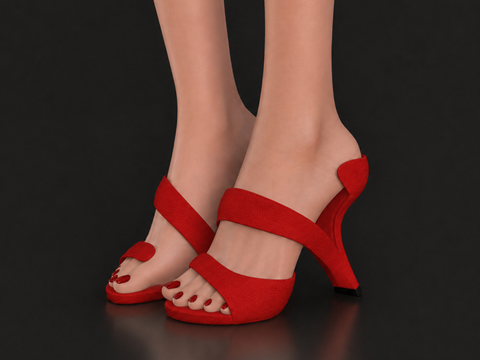 Khor. Sasha Heels (Red)