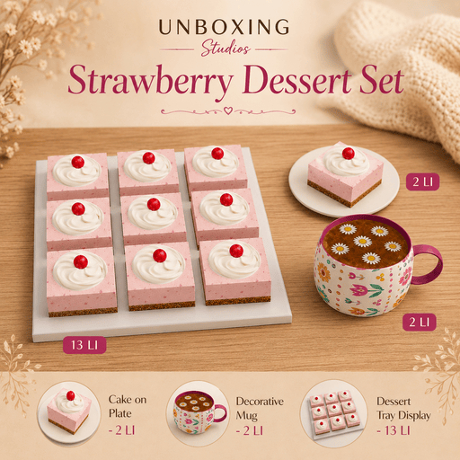 Strawberry Dessert Display Set