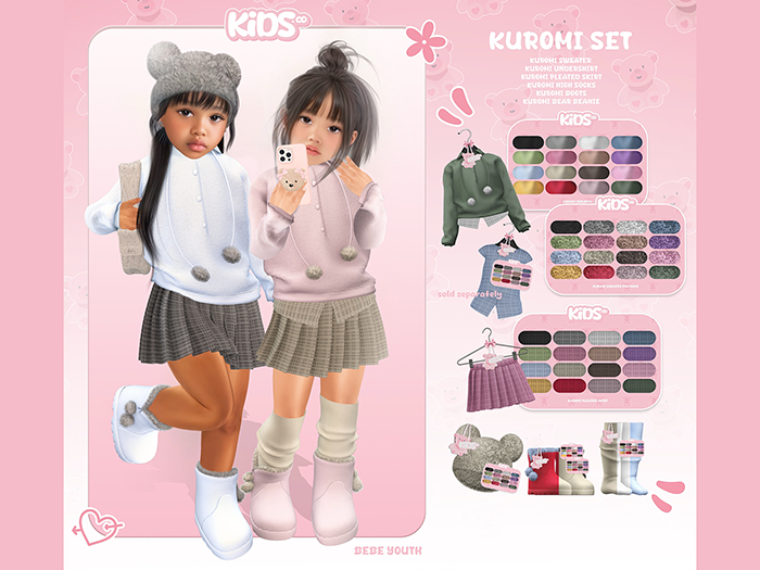KIDS.Co - 'Kuromi Skirt' [Fatpack]