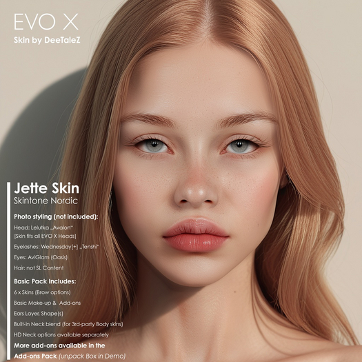 DeeTaleZ *DEMO* for LELUTKA EVOX - Jette - ALL SKINTONES