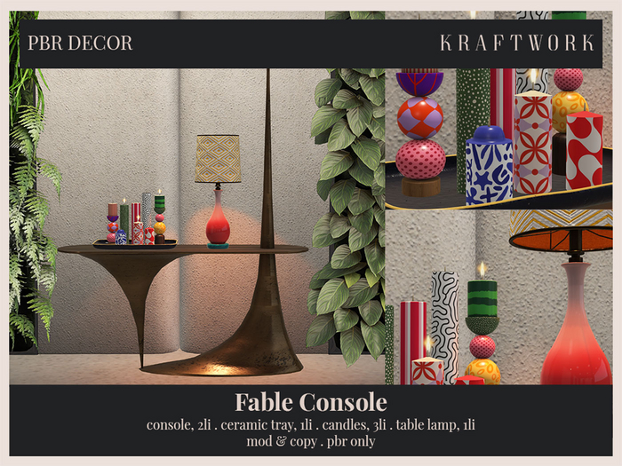 KraftWork Fable Console | Console Table Mid Century
