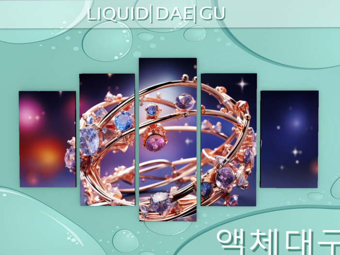 Jewelry Rosegold Wall Art Frame Decor