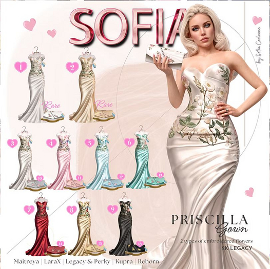 8. SOFIA. Priscilla Gown. Golden